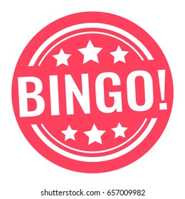 Bingo! Vector badge, stamp, mark, icon illustration.