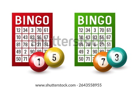 Bingo. Vector illustration isolated on white background