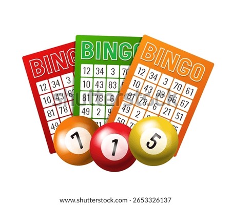 Bingo. Vector illustration isolated on white background