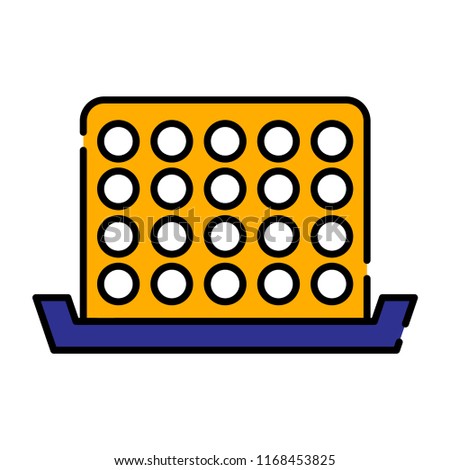 A bingo vector illustration in line color design