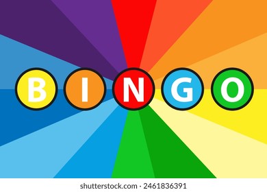 Bingo, win, jackpot, bingo icon for background. Vector, cartoon illustration. Vector.