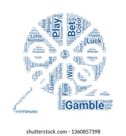 bingo word cloud. tag cloud about bingo.