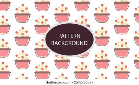 Bingsu ice most popular dessert korean  pattern