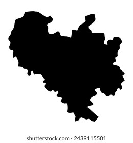 Binh Duong province map, administrative division of Vietnam. Vector illustration.