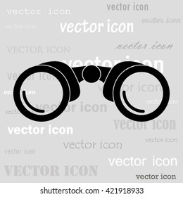 binocular black vector icon