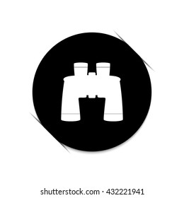 Binocular  - black vector icon
