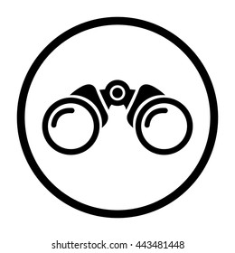 Binocular  - black vector icon