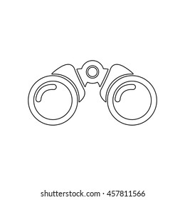 Binocular -  black vector icon