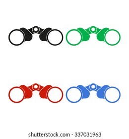 Binocular - color vector icon