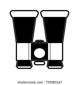 Binocular equipment isolated