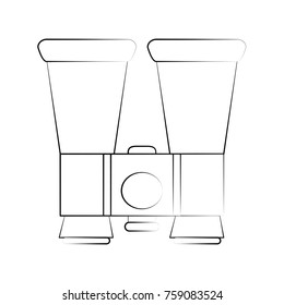 Binocular equipment isolated