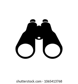 Binocular field glasses flat icon