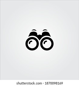 
Icono plano de gafas de campo binoculares