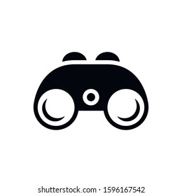 Binocular field glasses flat vector icon for apps and websites