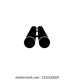Binocular field glasses flat vector icon for apps and websites