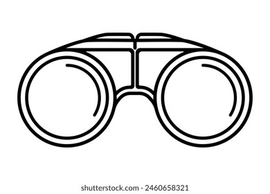Binocular field glasses icon symbol. vector illustration