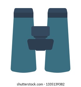 binocular flat icon.You can be used binocular icon for several purposes like: websites, UI, UX, print templates, presentation templates, promotional materials, web and mobile phone apps 