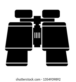 Binocular flat illustration on white