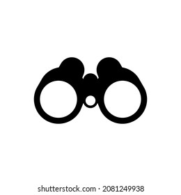 binocular glasses vector icon isolated on white background