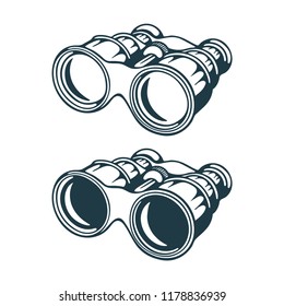 Binocular. Hand drawn binocular vector illustration.
Binocular sketch drawing icon.