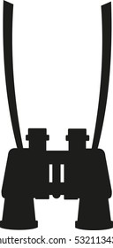 Binocular hanging around the neck