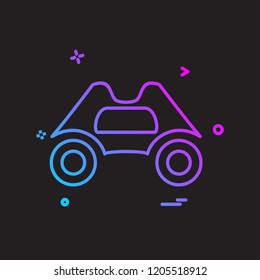 Binocular icon design vector