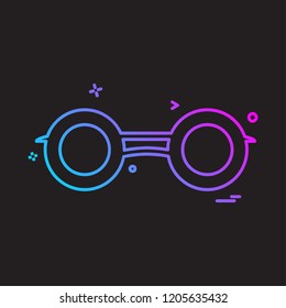 Binocular icon design vector