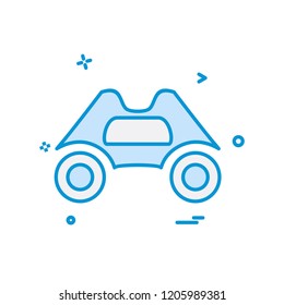 Binocular icon design vector
