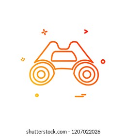 Binocular icon design vector