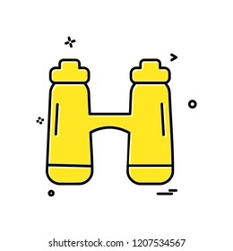 Binocular icon design vector