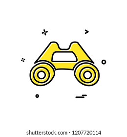 Binocular icon design vector