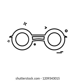 Binocular icon design vector