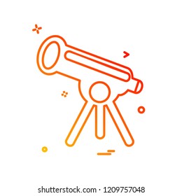 Binocular icon design vector