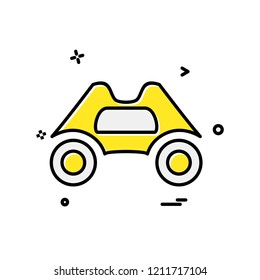 Binocular icon design vector