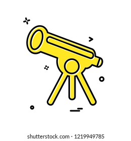 Binocular icon design vector