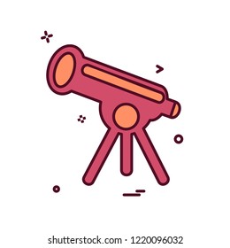 Binocular icon design vector