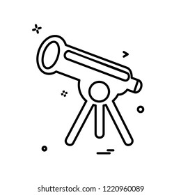 Binocular icon design vector