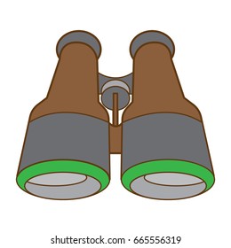 Binocular icon flat color