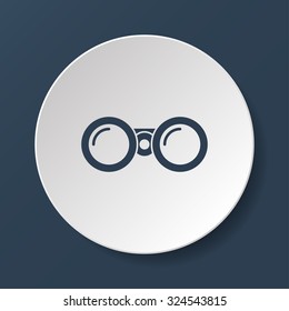 Binocular icon. Flat design style eps 10