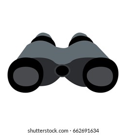 Binocular icon isolated on white background. vector illustration