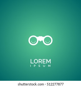 binocular icon. binocular logo