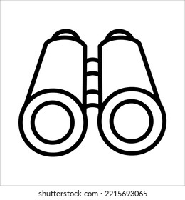 Binocular Icon Logo Design Vector Template Illustration Sign And Symbol Pixels Perfect