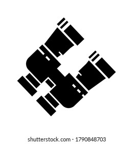 binocular icon or logo isolated sign symbol vector illustration - high quality black style vector icons
