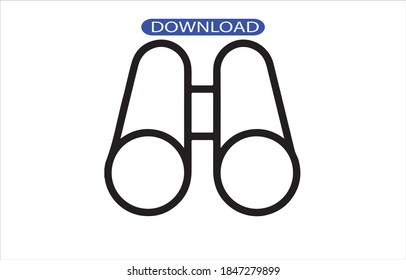 binocular icon or logo isolated sign symbol vector illustration - high quality black style vector icons.