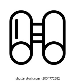 binocular icon or logo isolated sign symbol vector illustration - high quality black style vector icons
