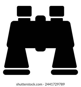 Binocular icon. Magnifier search discovery sign vector telescope binoculars glasses. Searching, finding, web surfing, looking opportunities concept.
