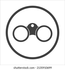 Binocular icon on a white background. EPS 10