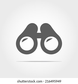 Binocular Icon On White Background