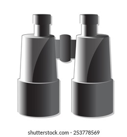 Binocular icon on white background