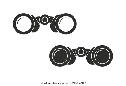 Binocular  icon  on white background. Vector illustration.